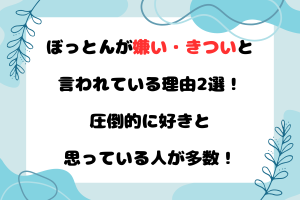 ぼっとんが嫌い・きついと言われている理由2選！圧倒的に好きと思っている人が多数！